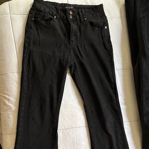 Black flared jeans for school girls